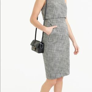 NWOT JCrew Going Places Dress in Grey Tweed